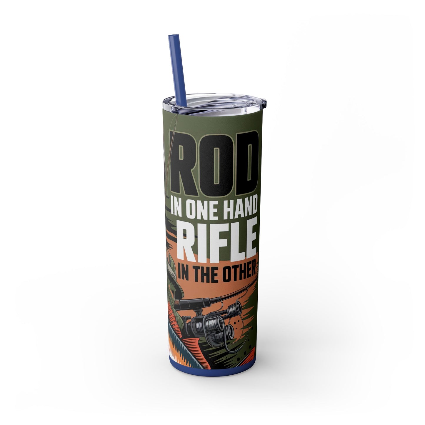 Skinny Tumbler with Straw, 20oz