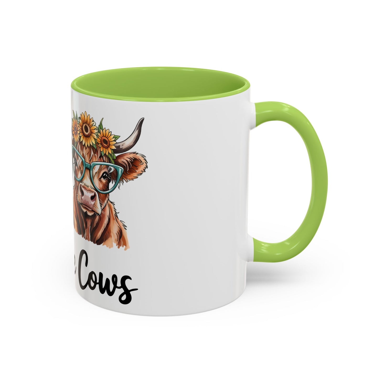 Peace Love Cows Coffee Mug | Trendy Farmhouse Kitchen Decor, Gift for Cow Lovers, Animal Lover's Mug, Birthday Gift, Cute Coffee Cup