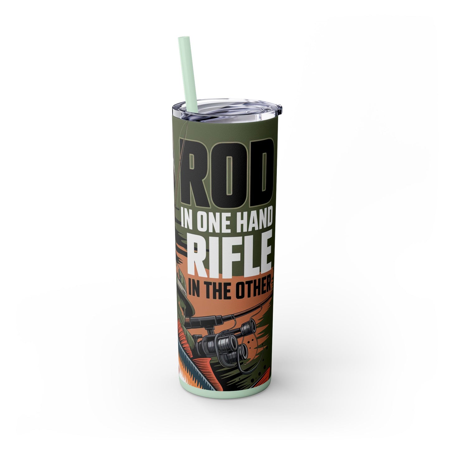 Skinny Tumbler with Straw, 20oz