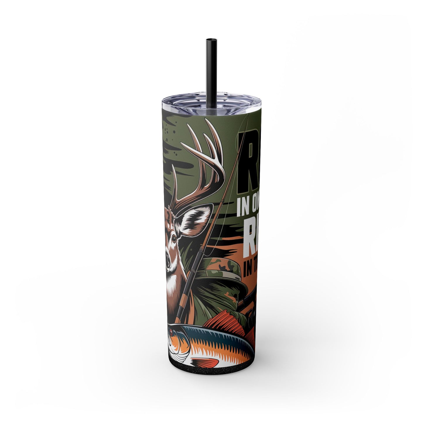 Skinny Tumbler with Straw, 20oz