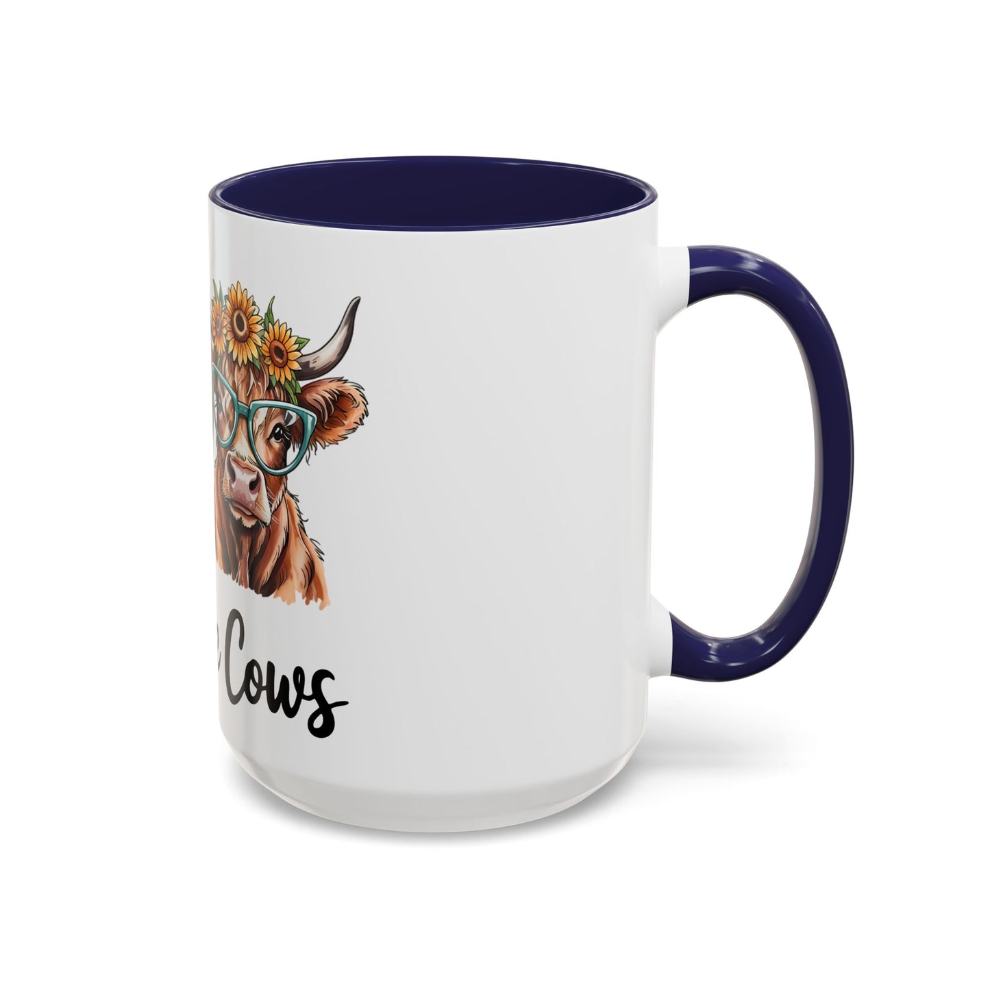 Peace Love Cows Coffee Mug | Trendy Farmhouse Kitchen Decor, Gift for Cow Lovers, Animal Lover's Mug, Birthday Gift, Cute Coffee Cup