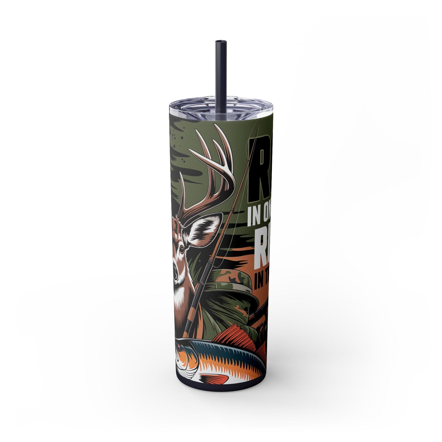 Skinny Tumbler with Straw, 20oz