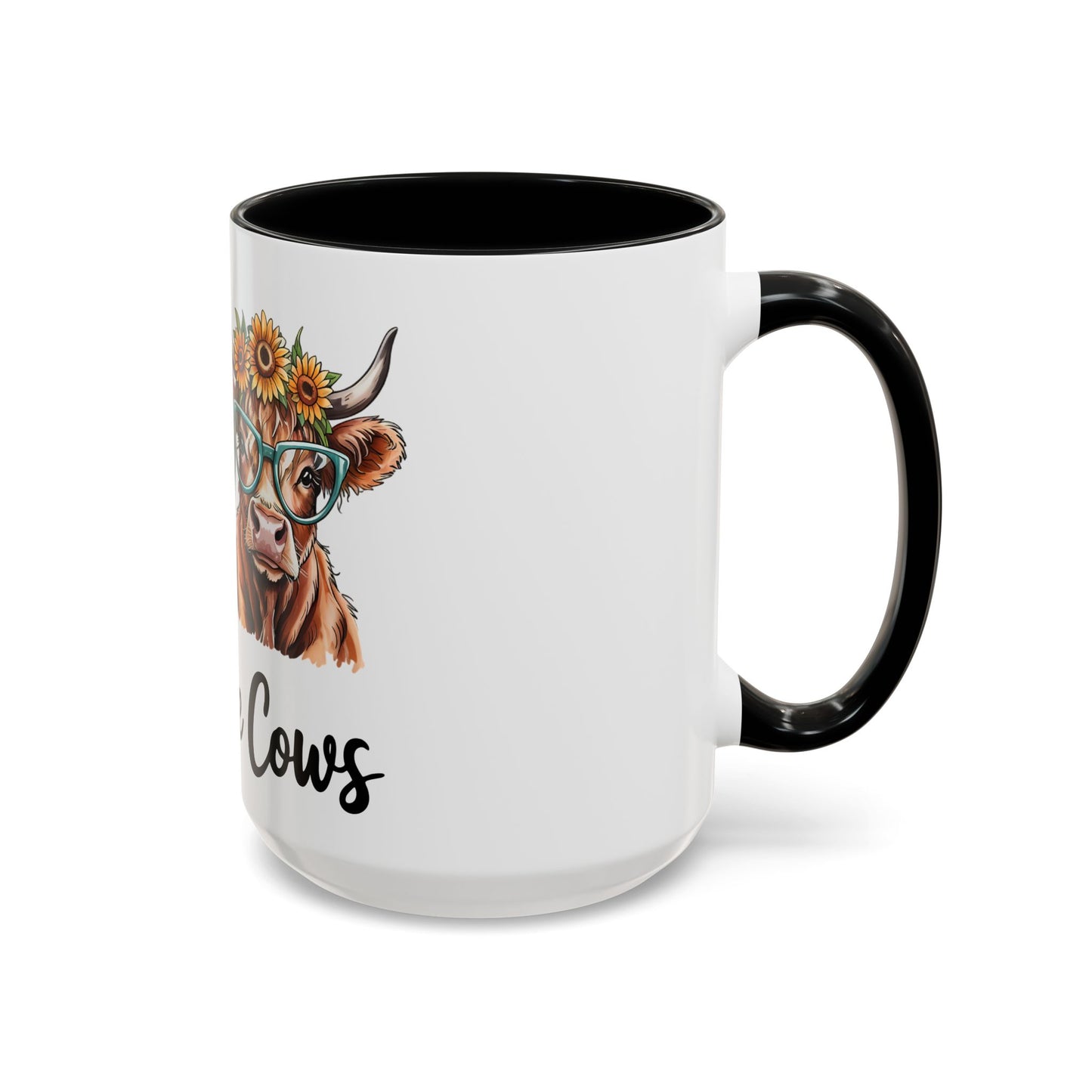 Peace Love Cows Coffee Mug | Trendy Farmhouse Kitchen Decor, Gift for Cow Lovers, Animal Lover's Mug, Birthday Gift, Cute Coffee Cup