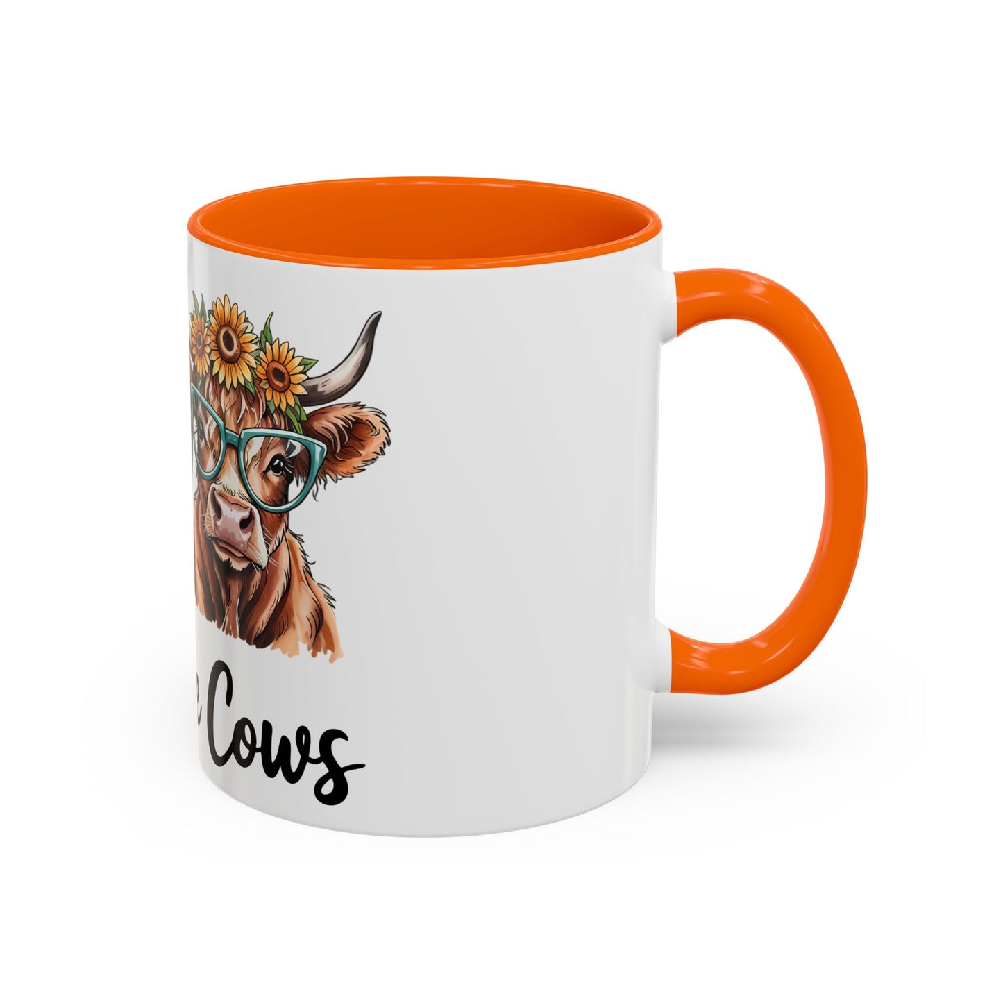Peace Love Cows Coffee Mug | Trendy Farmhouse Kitchen Decor, Gift for Cow Lovers, Animal Lover's Mug, Birthday Gift, Cute Coffee Cup