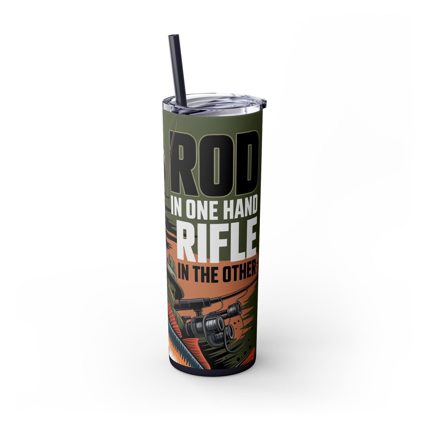 Skinny Tumbler with Straw, 20oz