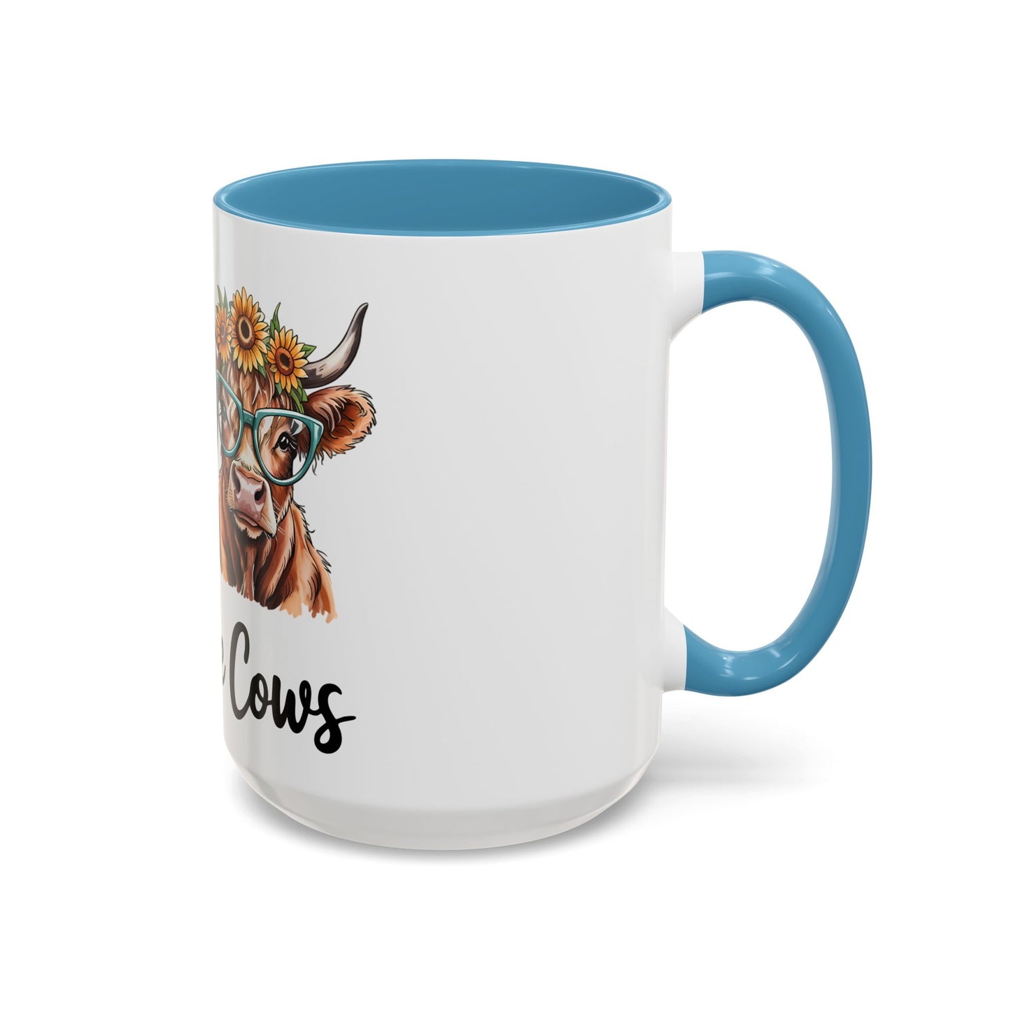 Peace Love Cows Coffee Mug | Trendy Farmhouse Kitchen Decor, Gift for Cow Lovers, Animal Lover's Mug, Birthday Gift, Cute Coffee Cup