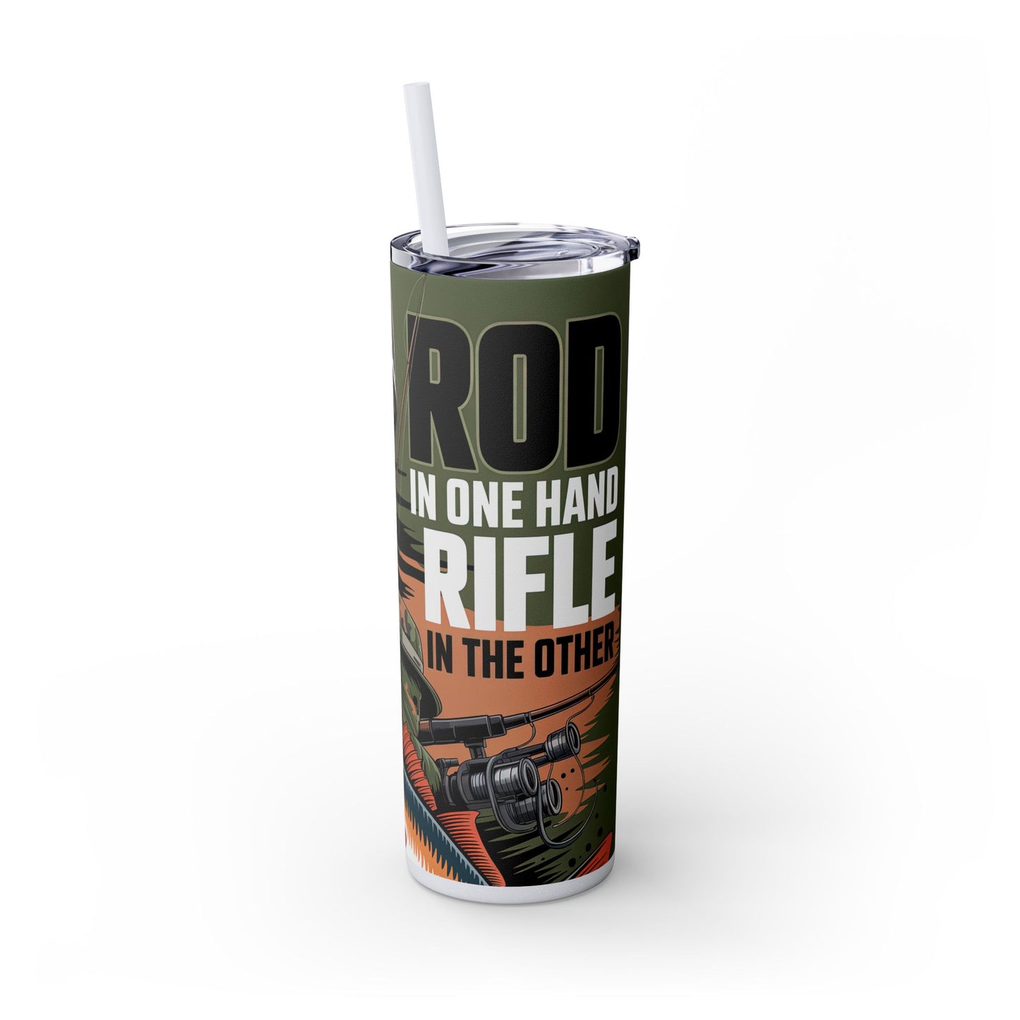 Skinny Tumbler with Straw, 20oz