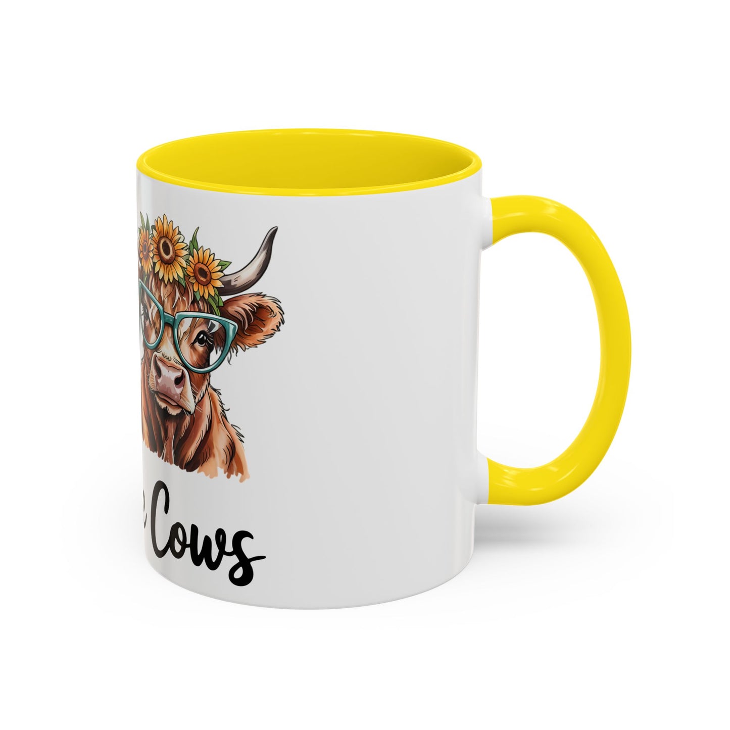 Peace Love Cows Coffee Mug | Trendy Farmhouse Kitchen Decor, Gift for Cow Lovers, Animal Lover's Mug, Birthday Gift, Cute Coffee Cup
