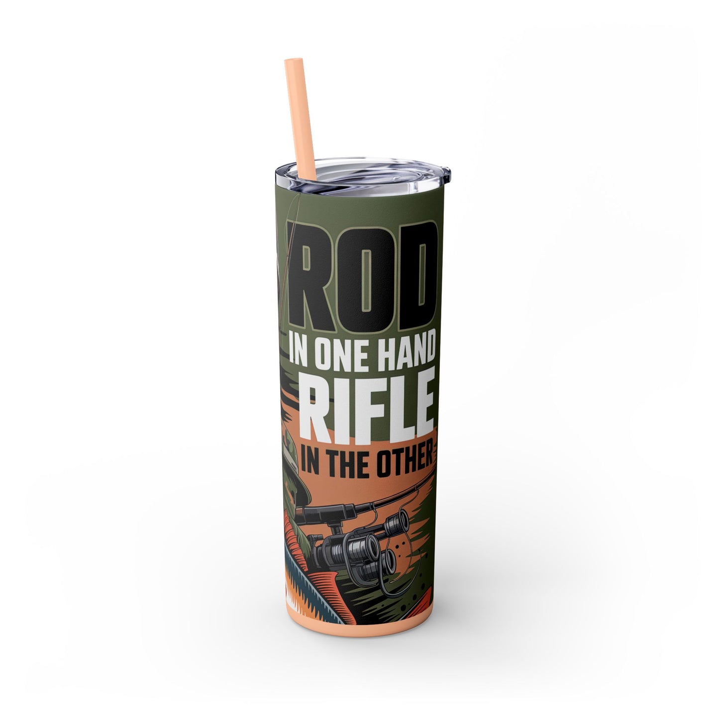 Skinny Tumbler with Straw, 20oz