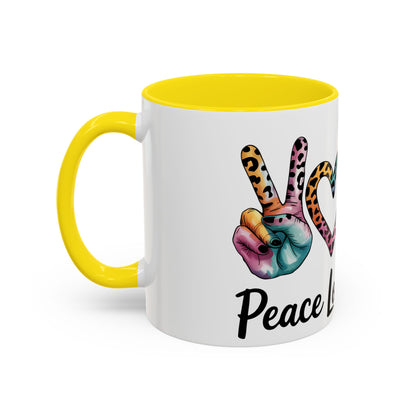 Peace Love Cows Coffee Mug | Trendy Farmhouse Kitchen Decor, Gift for Cow Lovers, Animal Lover's Mug, Birthday Gift, Cute Coffee Cup