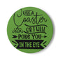 Funny Ceramic Coaster - Use a Coaster or I Will Poke You in the Eye! Perfect Gift for Home Decor, Tableware, Hostess Gift, or Housewarming