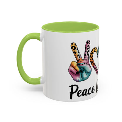 Peace Love Cows Coffee Mug | Trendy Farmhouse Kitchen Decor, Gift for Cow Lovers, Animal Lover's Mug, Birthday Gift, Cute Coffee Cup