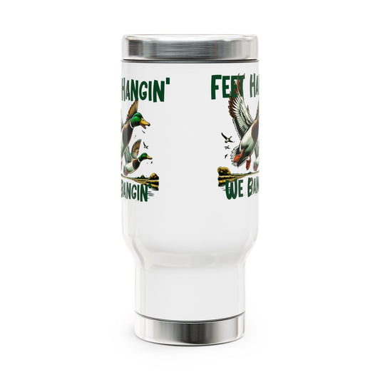 Stainless Steel Travel Mug, Duck Hunting Travel Mug, Outdoor Adventure Mug, Gift for Hunters, Camping Coffee Mug, Insulated Travel Cup